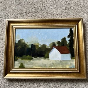 Studio McGee by Target framed canvas 12x16 Woodland Farmhouse 1